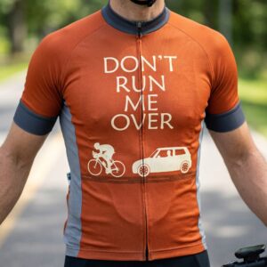 Don't Run Me Over Funny Design Cycling Jersey, Cycling Bicycle Shirt 1