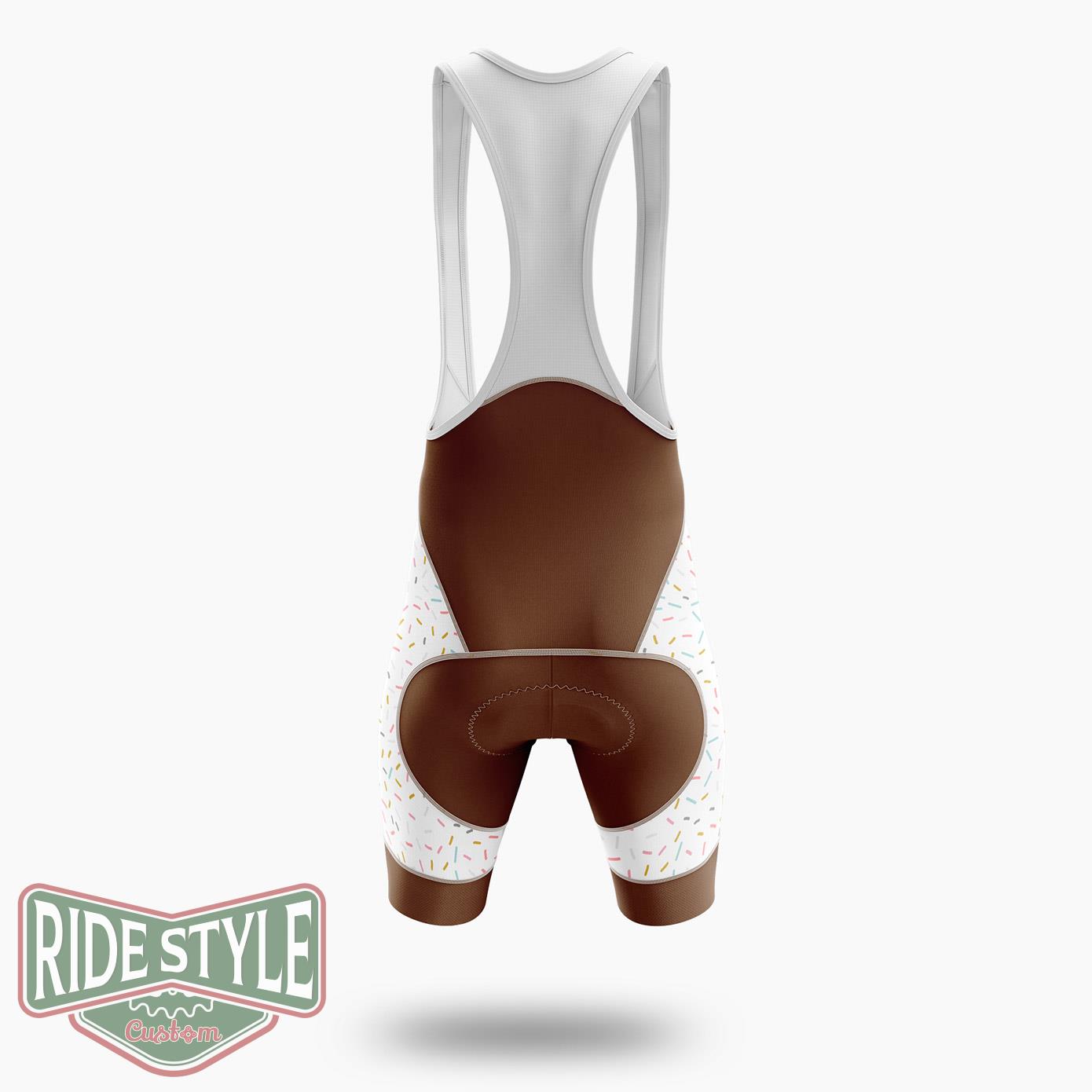 Donut Eat More Hole Foods Cycling Jersey Kit, Bicycle Clothing Summer New - Bib Shorts-White