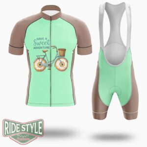 Donut Have A Sweet Adventure Cycling Jersey Kit, Bicycle Clothing Summer New - Short Sleeve Cycling Jersey Kit-White