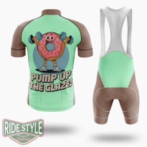 Donut Pump Up The Glaze Cycling Jersey Kit, Bicycle Clothing Summer New - Short Sleeve Cycling Jersey Kit-White
