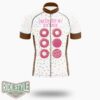 Donuts Check Out My Six Pack Cycling Jersey Kit, Bicycle Clothing Summer New - Short Sleeve Cycling Jersey-White
