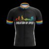 Evolution Of Speed Bike Jersey, LGBT Cycling Jersey - Men's Short Sleeve Jersey - S