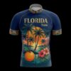 Florida Team Cycling Jersey, Cycling Bicycle Shirt - Men's Short Sleeve Jersey - S