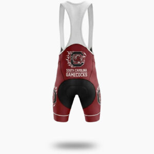 Gamecocks Cycling Jersey, South Carolina Men's Cycling Jersey - Bib Shorts-White