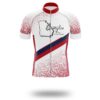 Georgia Cycling Short Sleeve Jersey, Georgia Map Cycling Jersey and Bib Short - Short Sleeve Cycling Jersey-White