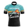 Get High in Colorado Retro State Flag Mountains Retro Cycling Jersey Kit