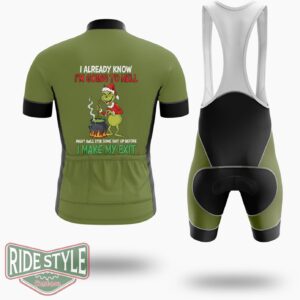 Ggrinch I Already Know Im Going To Hell Cycling Jersey Kit - Short Sleeve Cycling Jersey Kit-White