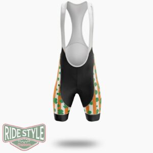Gnome Cute St.Patrick's Day Cycling Jersey Outfit - Bib Shorts-White