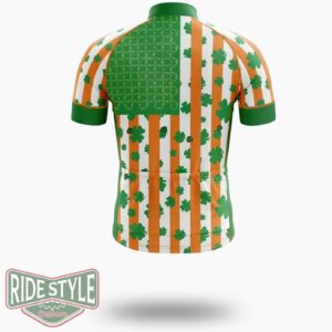 Gnome Cute St.Patrick's Day Cycling Jersey Outfit - Short Sleeve Cycling Jersey-White