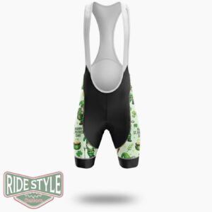 Gnome Funny Happy St.Patrick's Day Cycling Jersey Outfit - Bib Shorts-White