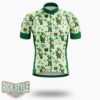 Gnome Funny Happy St.Patrick's Day Cycling Jersey Outfit - Short Sleeve Cycling Jersey-White