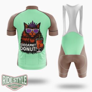 Goddammit Donut Cycling Jersey Kit, Bicycle Clothing Summer New - Short Sleeve Cycling Jersey Kit-White