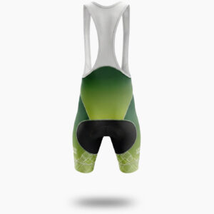 Green Cycling Jersey Custom Team Name, Personalized Name, Team Logo Men's Bike Jersey - Bib Shorts-White