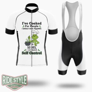 Grrinch I've Cooked For People Christmas Cycling Jersey Kit - Short Sleeve Cycling Jersey Kit-White