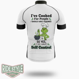 Grrinch I've Cooked For People Christmas Cycling Jersey Kit - Short Sleeve Cycling Jersey-White
