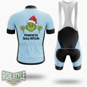 Grinch I Woke Up Today And Spun The Yep Cycling Jersey Kit - Short Sleeve Cycling Jersey Kit-White