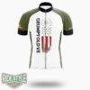 Grumpy Old Vet I Do What I Want, Patriotic S With American Flag Cycling Jersey - Short Sleeve Cycling Jersey-White