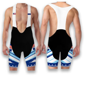 Guam States Cycling Jersey, USA Flag Men Women Jersey Full Kit - Bib Shorts-White