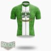 Happy St Patrick's Day Beer, Miss Me, I'm Irish Cycling Jersey Outfit - Short Sleeve Cycling Jersey-White