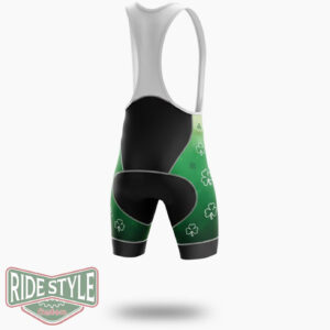 Happy St Patrick's Day, Irish Stout Cycling Jersey Outfit - Bib Shorts-White