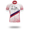 Hawaii Cycling Jersey Short Sleeve, Hawaii Map Cycling Jersey - Short Sleeve Cycling Jersey-White