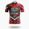 I Don't Need Therapy I Just Need To Go Cycling Men's Cycling Jersey Full Kit - Short Sleeve Cycling Jersey-White