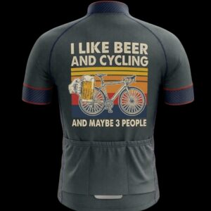I Like Beer And Cycling Cycling Jersey, Cycling Bicycle Shirt 1