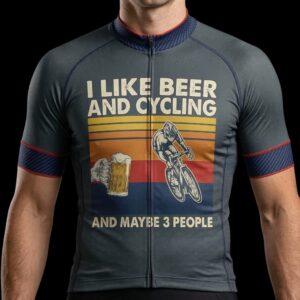 I Like Beer And Cycling Cycling Jersey, Cycling Bicycle Shirt 3