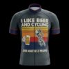 I Like Beer And Cycling Cycling Jersey, Cycling Bicycle Shirt - Men's Short Sleeve Jersey - S