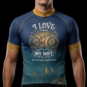 I Love It When My Wife Lets Me Buy Another Bike Cycling Jersey, Cycling Bicycle Shirt, Bib Short 1