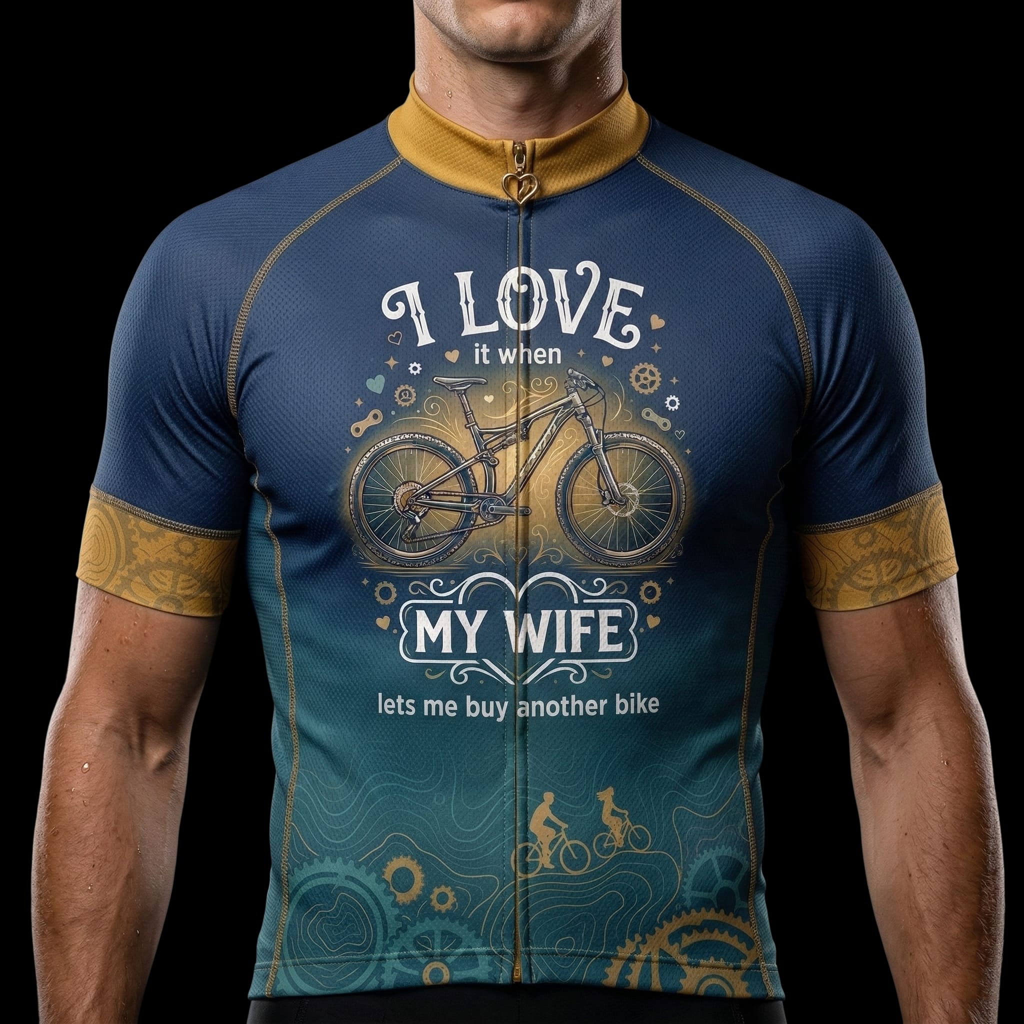 I Love It When My Wife Lets Me Buy Another Bike Cycling Jersey, Cycling Bicycle Shirt, Bib Short 1