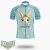 I'm A Unicorn' Fantasy Cute Rabbit Cycling Jersey Kit, Bicycle Clothing - Short Sleeve Cycling Jersey-White