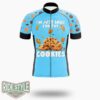 I'm Just Here For The Cookies Funny Chocolate Chip Cookie Cycling Jersey Kit, Bicycle Clothing - Short Sleeve Cycling Jersey-White