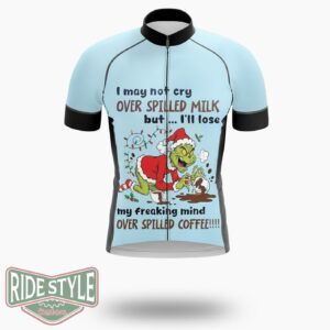 I May Not Crry Over Sille Milk Cycling Jersey Kit - Short Sleeve Cycling Jersey-White