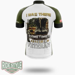 I Was There Sometimes I Still Am Veteran Cycling Jersey - Short Sleeve Cycling Jersey-White