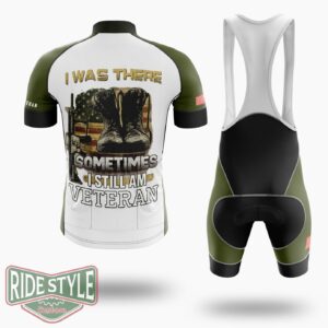 I Was There Sometimes I Still Am Veteran Cycling Jersey - Short Sleeve Cycling Jersey Kit-White