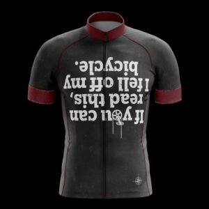 If You Can Read This I Fell Off My Bicycle Cycling Jersey, Cycling Bicycle Shirt - Men's Short Sleeve Jersey - S