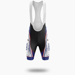 Iowa Agriculture Men's Cycling Jersey - Iowa State Bike Clothing Kit - Bib Shorts-White