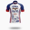 Iowa Agriculture Men's Cycling Jersey - Iowa State Bike Clothing Kit - Short Sleeve Cycling Jersey-White