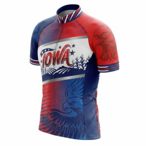 Iowa State Cycling Jersey, Men's Cycling Jersey - Short Sleeve Cycling Jersey Kit-White