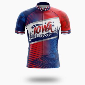 Iowa State Cycling Jersey, Men's Cycling Jersey - Short Sleeve Cycling Jersey-White
