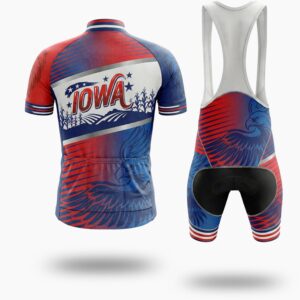 Iowa State Cycling Jersey, Men's Cycling Jersey - Short Sleeve Cycling Jersey Kit-White