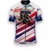 Iowa States Cycling Jersey, USA Flag Men Women Jersey Full Kit - Short Sleeve Cycling Jersey-White