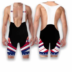 Iowa States Cycling Jersey, USA Flag Men Women Jersey Full Kit - Bib Shorts-White