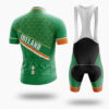 Ireland Cycling Jersey, Irish Patrick Day Bike Jersey, Green Men's Cycling Jersey - Short Sleeve Cycling Jersey Kit-White