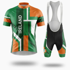 Ireland Cycling Jersey Short Sleeve Full Kit - Short Sleeve Cycling Jersey Kit-White