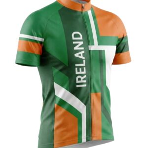 Ireland Cycling Jersey Short Sleeve Full Kit - Jersey-White