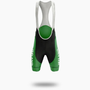 Ireland Green Cycling Jersey, Ireland Team Cycling Kit - Bib Shorts-White