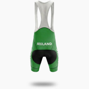 Ireland Green Cycling Jersey, Ireland Team Cycling Kit - Bib Shorts-White