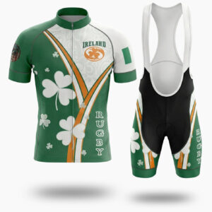 Ireland Irish Holiday Short Sleeve Cycling Jersey Full Kit - Short Sleeve Cycling Jersey Kit-White